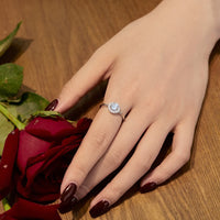 Sterling Silver Dainty Ring with Cubic Zirconia