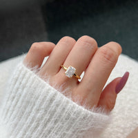 Sterling Silver Rhodium Plated Hand Cut Ring