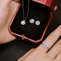 Sterling Silver Cubic Zirconia Dainty Necklace