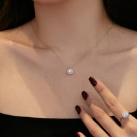Sterling Silver Cubic Zirconia Dainty Necklace