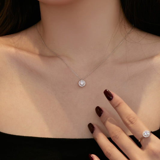 Sterling Silver Cubic Zirconia Dainty Necklace
