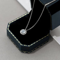 Sterling Silver Cubic Zirconia Dainty Necklace
