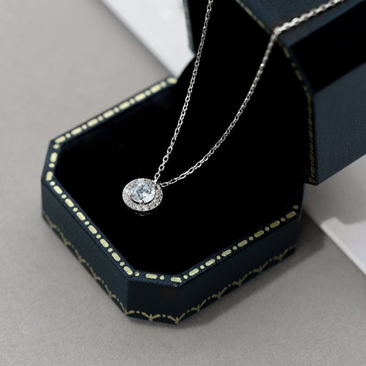 Sterling Silver Cubic Zirconia Dainty Necklace