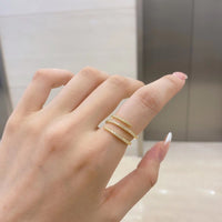 Sterling Silver Cubic Zirconia Wrap Ring