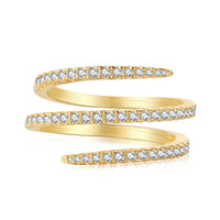 Sterling Silver Cubic Zirconia Wrap Ring