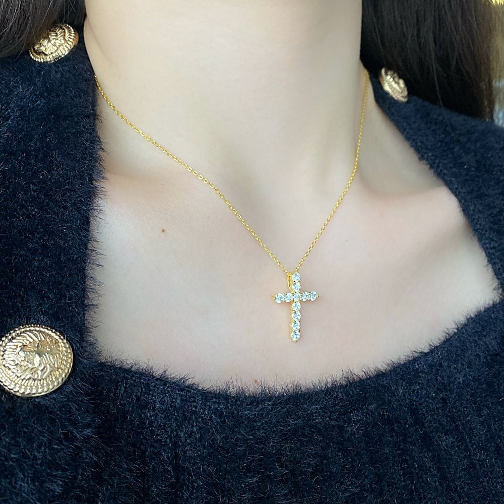 Sterling Silver Timeless Cross Necklace