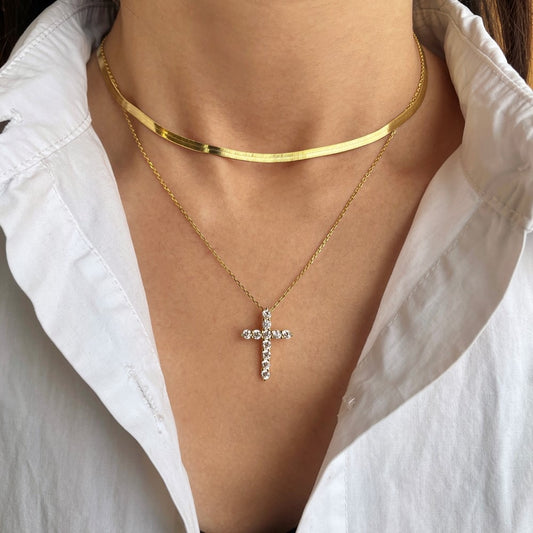 Sterling Silver Timeless Cross Necklace