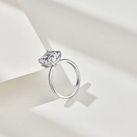 Hand Cut Cubic Zirconia Ring in Sterling Silver