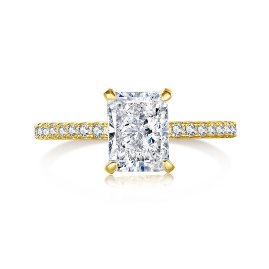 Gold Plated Sterling Silver 8A Ring