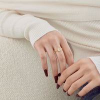 Sterling Silver Hand Cut Colored Cubic Zirconia Ring