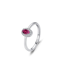 Sterling Silver Elegant Oval Cubic Zirconia Ring