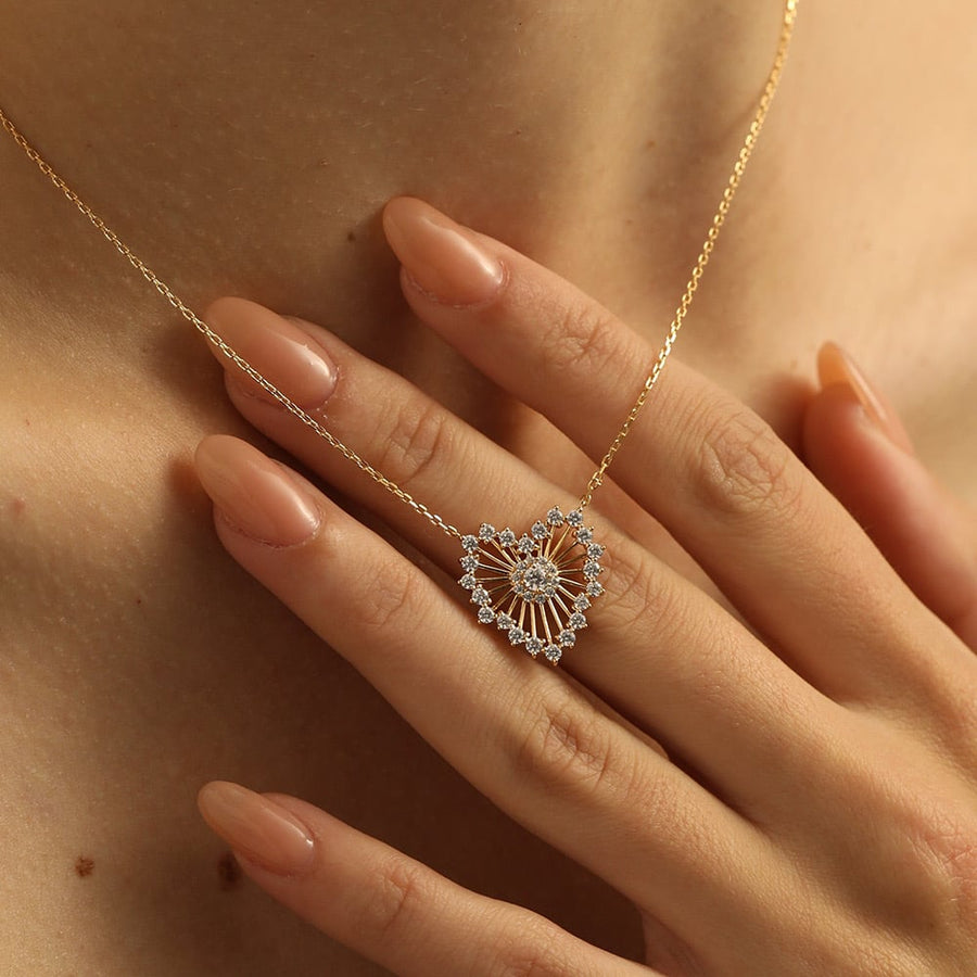 Sterling Silver Heart Pendant Necklace