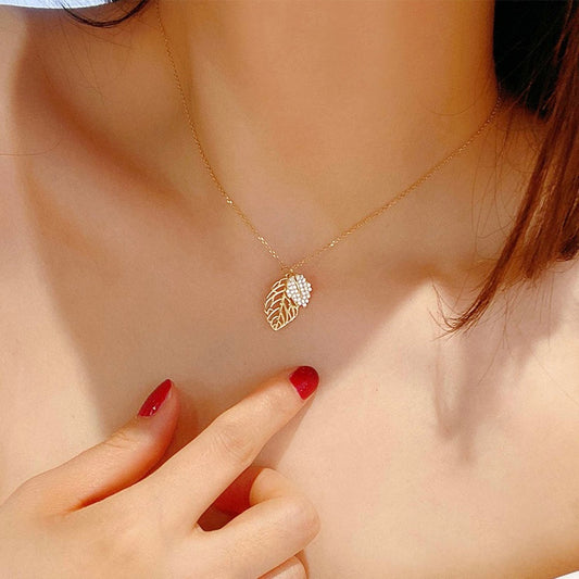 Sterling Silver Leaf Necklace