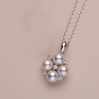 Sterling Silver Vintage Necklace with Cubic Zirconia