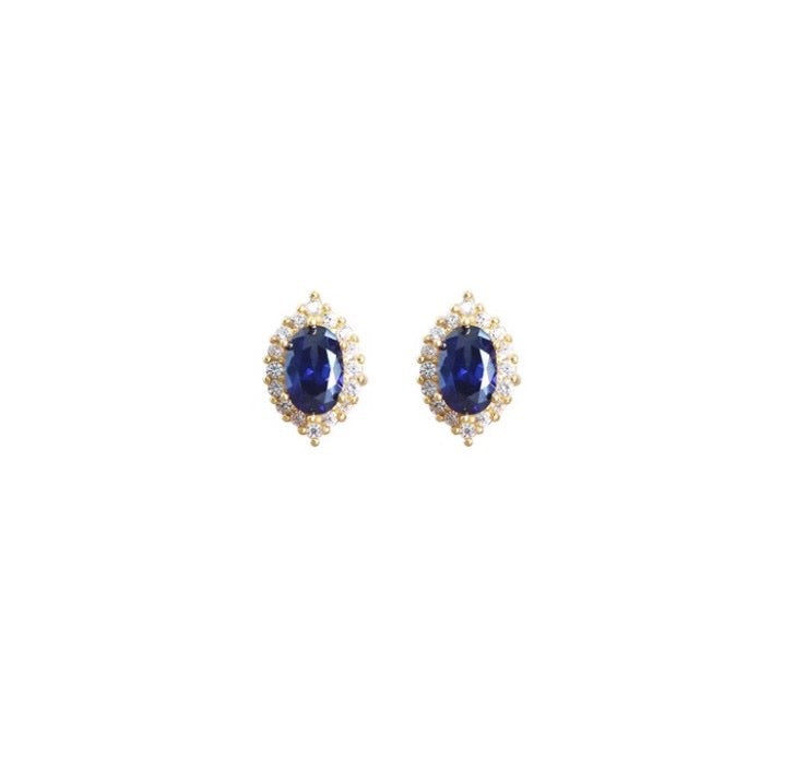 Rhodium Plated Sterling Silver Cubic Zirconia Earrings