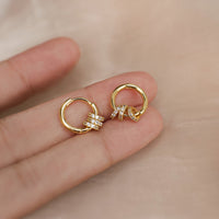 Sterling Silver Simple Round Hoop Earrings