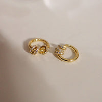 Sterling Silver Simple Round Hoop Earrings