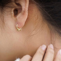 Sterling Silver Simple Round Hoop Earrings