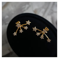 Sterling Silver Mini Star Stud Earrings