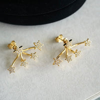 Sterling Silver Mini Star Stud Earrings