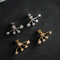 Sterling Silver Mini Star Stud Earrings