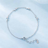 Shining Crystal Stars 925 Sterling Silver Bracelet