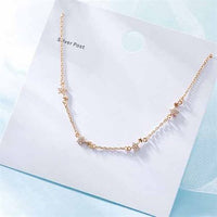 Shining Crystal Stars 925 Sterling Silver Bracelet