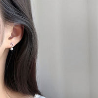 Asymmetry Question and Exclamation Shell Pearl Sterling Silver Earrings