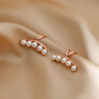 Shell Pearl C-Shape 925 Sterling Silver Non-Pierced Earrings