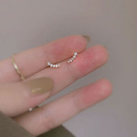Meteor Star Crystal Sterling Silver Stud Earrings