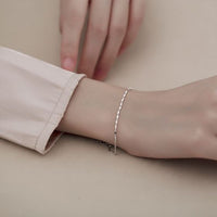 Geometry Squares Sterling Silver Bracelet