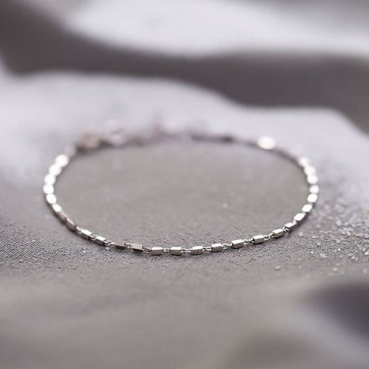 Geometry Squares Sterling Silver Bracelet