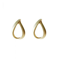Masculine Hollow Waterdrop 925 Sterling Silver Dangling Earrings