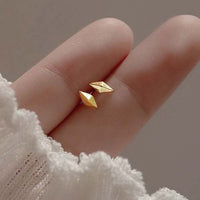 Mini Geometric Crystal Sterling Silver Stud Earrings