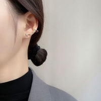 Asymmetrical Crystal Star Stud Earrings