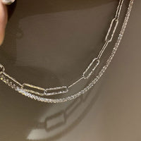 Modern Hollow Chain Sterling Silver Bracelet