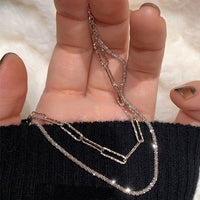 Modern Hollow Chain Sterling Silver Bracelet