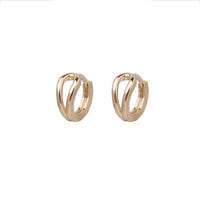 Hollow 925 Sterling Silver Hoop Earrings