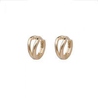 Hollow 925 Sterling Silver Hoop Earrings