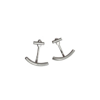 Casual Arc Stick Stud Earrings
