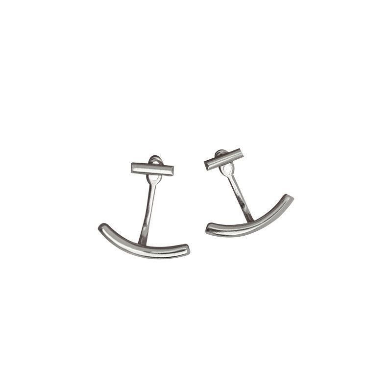 Casual Arc Stick Stud Earrings