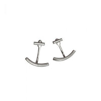 Casual Arc Stick Stud Earrings