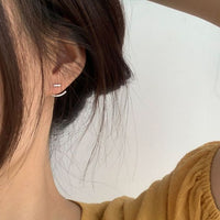 Casual Arc Stick Stud Earrings
