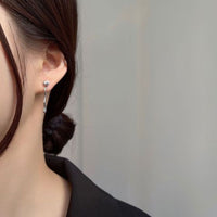 Asymmetry Geometry Wave Sterling Silver Earrings