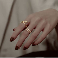Mini Snake Cubic Zirconia Adjustable Ring