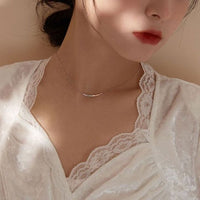 Colorful Crystal Rainbow Necklace in 925 Sterling Silver