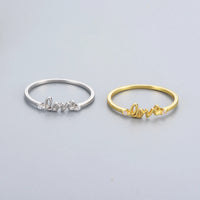 Dainty Love Stackable Ring in Sterling Silver