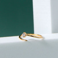 Modern Meteor Crystal Adjustable Ring