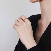 Classic Twisted Sterling Silver Adjustable Ring