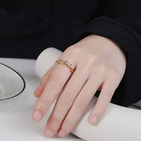 Classic Twisted Sterling Silver Adjustable Ring